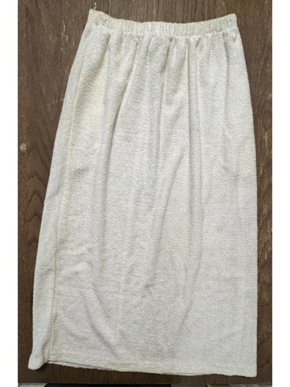 Rare Vtg Gunnies Gunne Sax Terry Loungewear Cream Midi Skirt Jessica McClintock